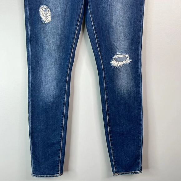 AOS Articles Of Society Sharon Skinny Jeans Nevada Blue Dark Wash Distressed 28 - Picture 4 of 12